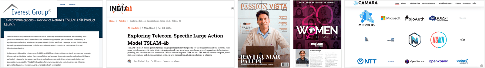 Everest Group review, IndiaAI feature, Passion Vista cover, Women to Watch recognition and CAMARA ecosystem collaboration